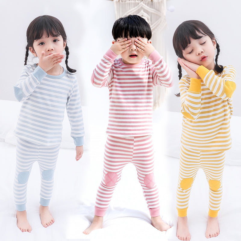 Boys' and Girls' Striped Home Suits Boys' and Girls' Striped Home Suits
